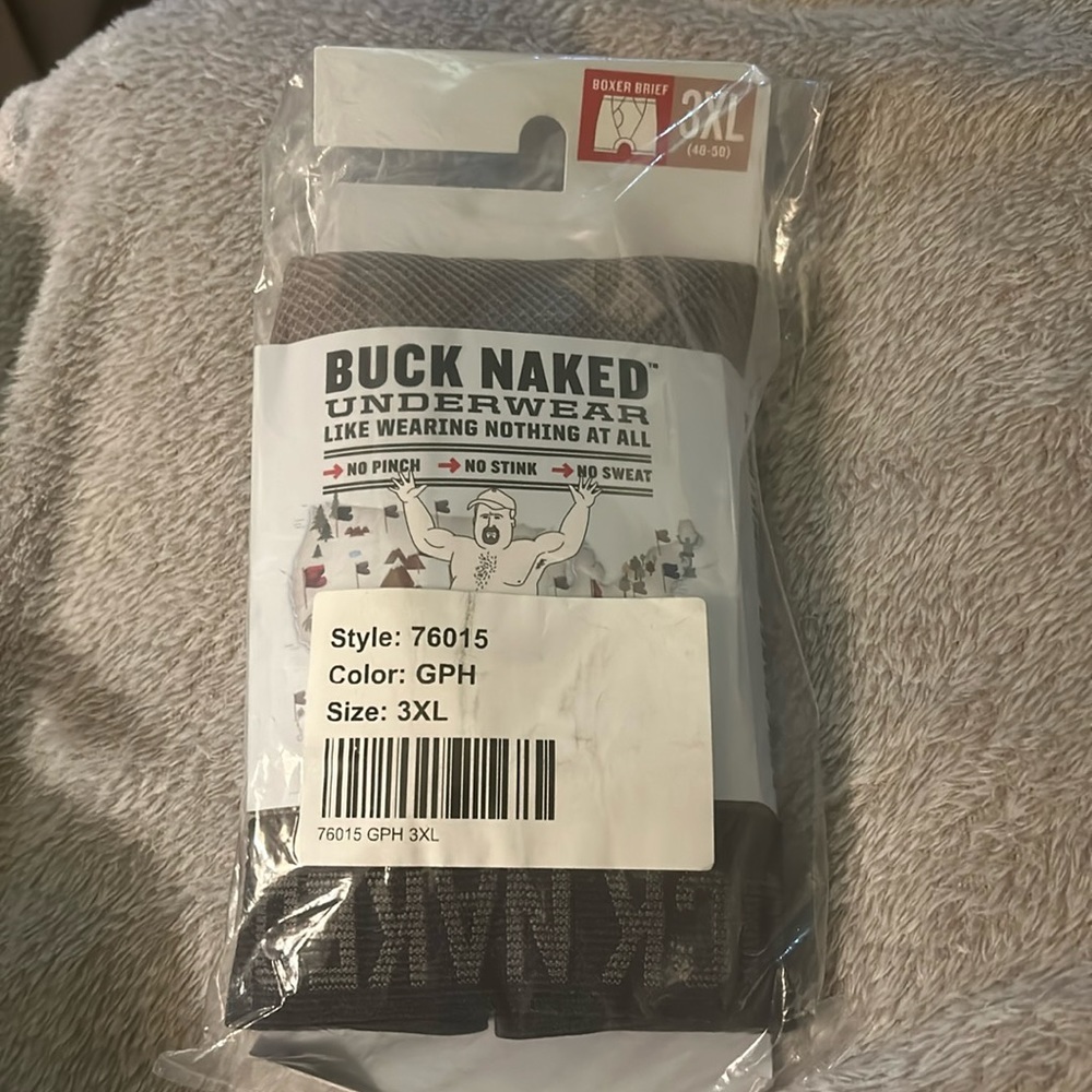 Duluth Mens Buck Naked Boxer Briefs 3x 3XL